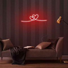 Couple Heart Neon Sign ππβ€οΈ