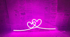 Couple Heart Neon Sign ππβ€οΈ