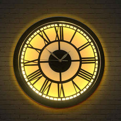 Premium Roman Vintage Neon Clock