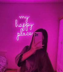 My Happy Place Neon Sign π