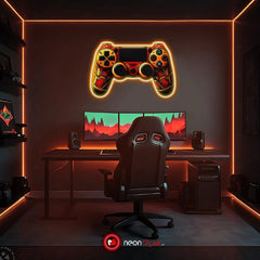 Game Console UV Neon Controller Light – Illuminate Your Play Zone!