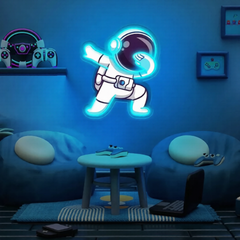 Astronaut Dab UV Neon Sign β Bring Space Vibes to Your Space!