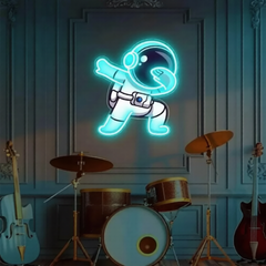 Astronaut Dab UV Neon Sign β Bring Space Vibes to Your Space!