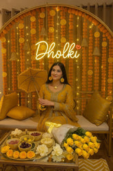 Dholki Neon Sign – Mehndi, Maiyo & Wedding LED Decor