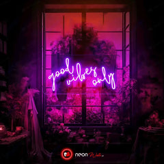 Good Vibes Only Neon Sign - Neon Lights