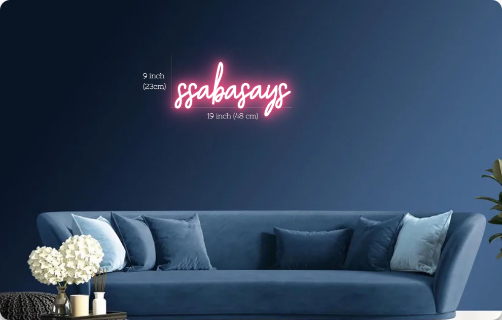 ssabasays Customized Neon Sign