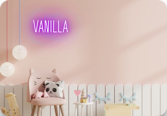 VANILLA Customized Neon Sign