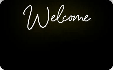 Welcome Customized Neon Sign