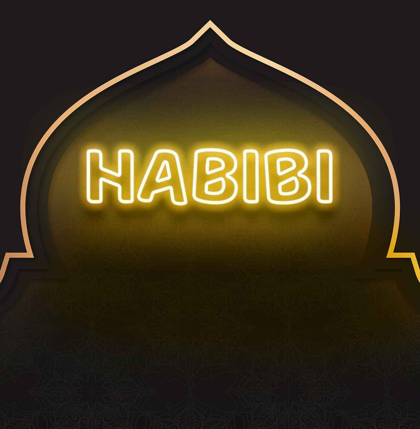 Habibi Neon Sign