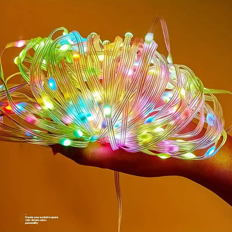 Smart Multicolor Fairy LED Lights – 10 Meters | Perfect for Indoor & Outdoor Decor