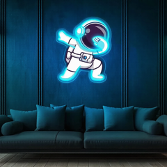 Astronaut Dab UV Neon Sign – Bring Space Vibes to Your Space!