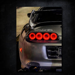 Toyota Supra MK4 | LED Neon Frame Poster (Large)