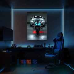 BMW Car and Bike | LED Neon Frame Poster (Large)