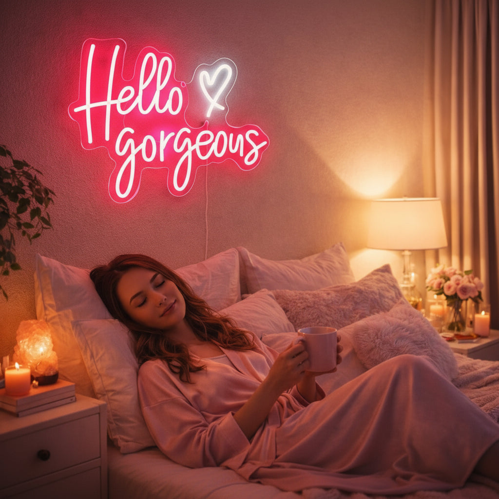Hello Gorgeous Neon Sign