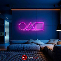 Squid Game Neon Sign | Neon Wall Light for Room, Café, Gaming Setup & Events – Custom Neon Art Inspired by Netflix Series